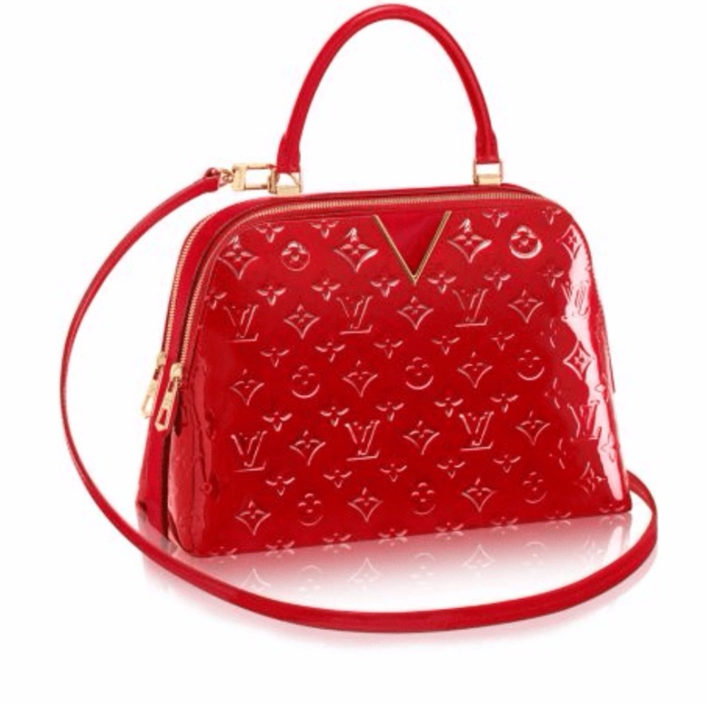 Louis Vuitton New Melrose Monogram patent leather two way bag RETAIL 3,500